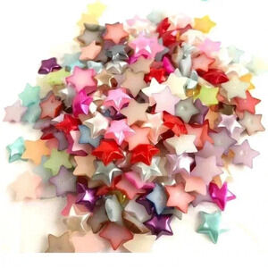 150 pc Stars Mixed Lot Resin Flatbacks Cabochon Kawaii Assorted Designs NEW